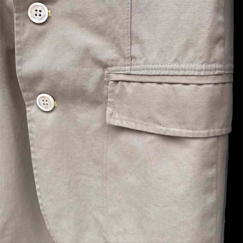 Low Ride HWG Khaki Blazer Sport Coat Mens Size 50 Made In Korea - Picture 3 of 11